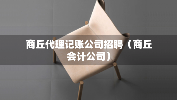 商丘代理记账公司招聘（商丘会计公司）