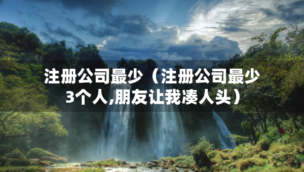 注册公司最少（注册公司最少3个人,朋友让我凑人头）