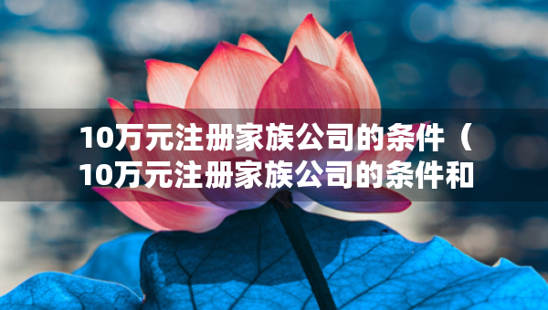 10万元注册家族公司的条件（10万元注册家族公司的条件和费用）