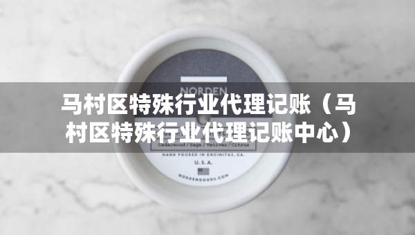 马村区特殊行业代理记账（马村区特殊行业代理记账中心）