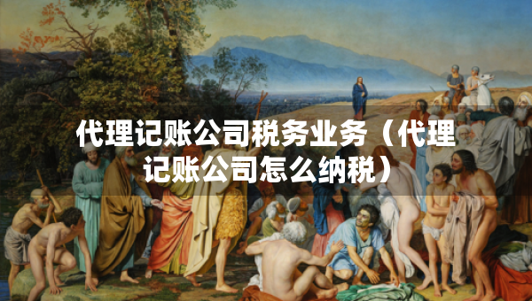 代理记账公司税务业务（代理记账公司怎么纳税）
