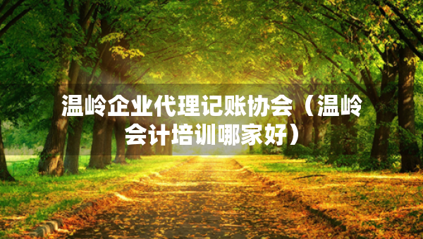 温岭企业代理记账协会（温岭会计培训哪家好）