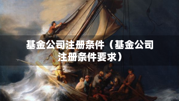 基金公司注册条件（基金公司注册条件要求）