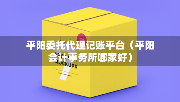 平阳委托代理记账平台（平阳会计事务所哪家好）