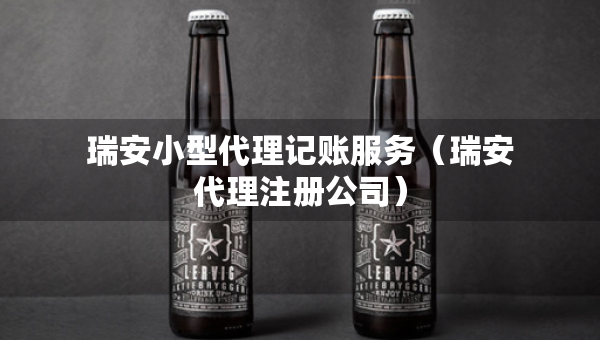 瑞安小型代理记账服务（瑞安代理注册公司）