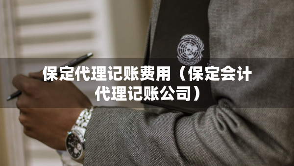 保定代理记账费用（保定会计代理记账公司）