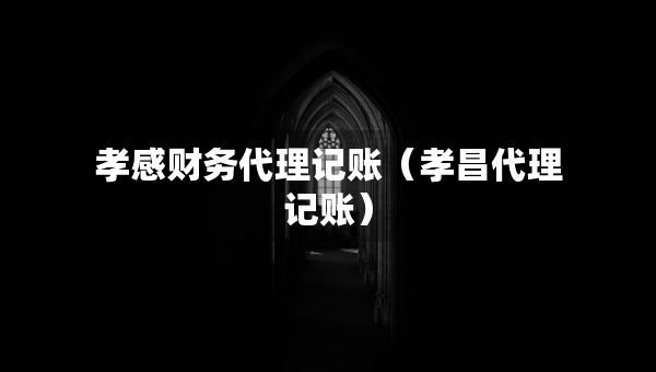 孝感财务代理记账（孝昌代理记账）