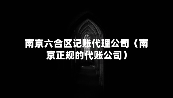 南京六合区记账代理公司（南京正规的代账公司）