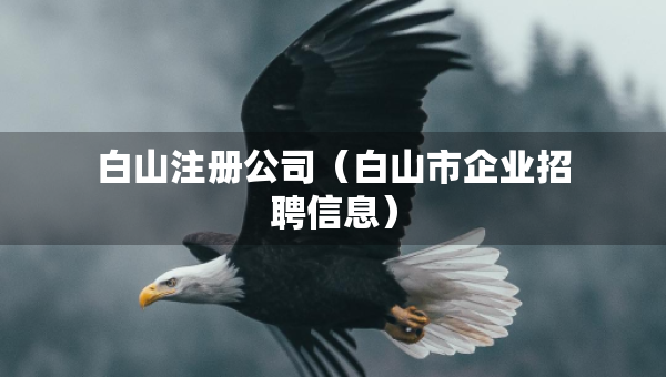白山注册公司（白山市企业招聘信息）