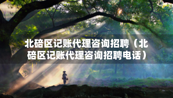 北碚区记账代理咨询招聘（北碚区记账代理咨询招聘电话）