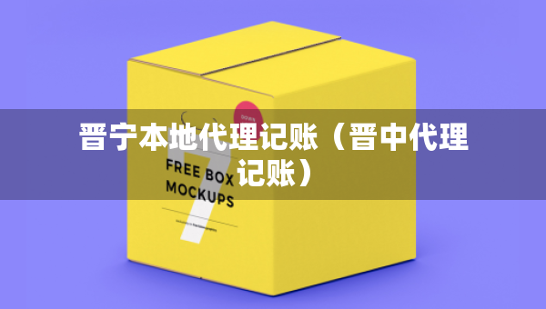 晋宁本地代理记账（晋中代理记账）