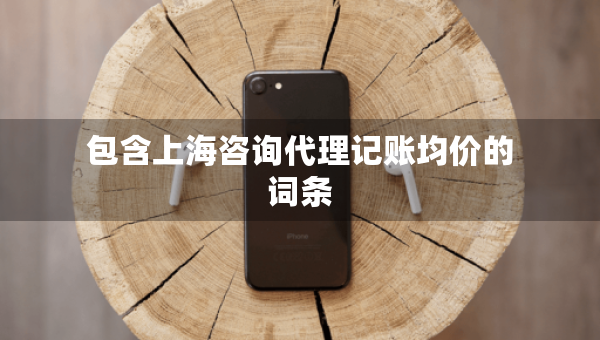 包含上海咨询代理记账均价的词条 包含上海咨询代理记账均价的词条