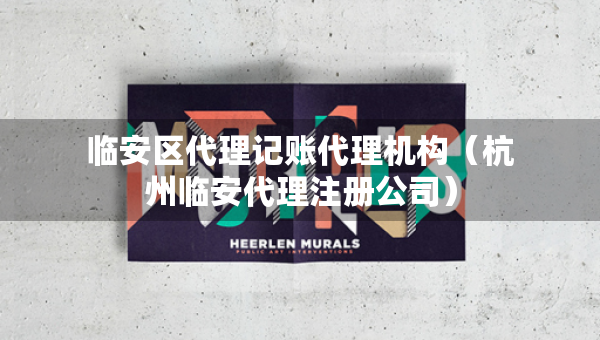 临安区代理记账代理机构（杭州临安代理注册公司）
