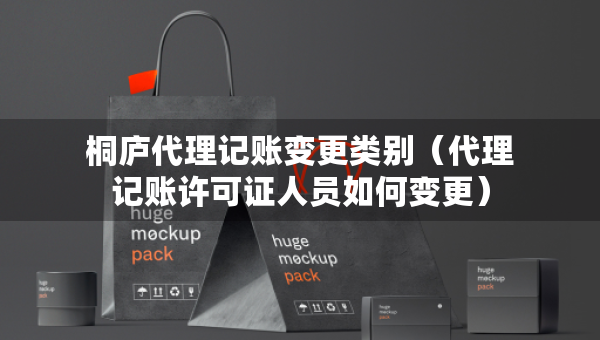桐庐代理记账变更类别（代理记账许可证人员如何变更）
