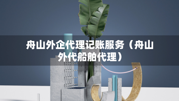 舟山外企代理记账服务（舟山外代船舶代理）