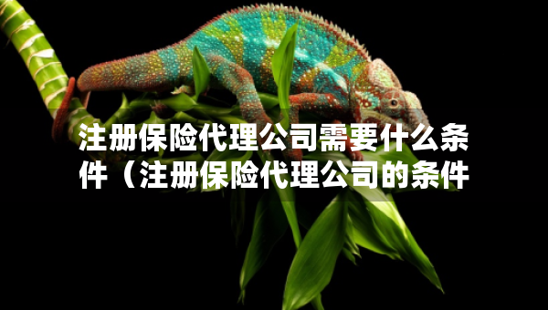 注册保险代理公司需要什么条件（注册保险代理公司的条件是什么）