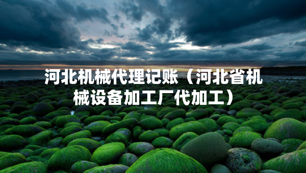河北机械代理记账（河北省机械设备加工厂代加工）
