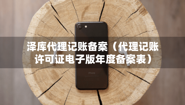 泽库代理记账备案（代理记账许可证电子版年度备案表）