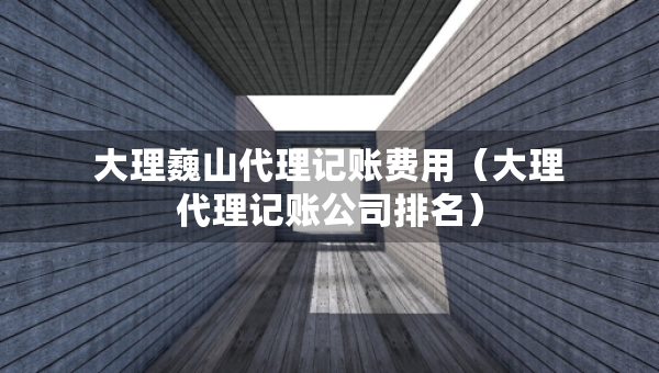 大理巍山代理记账费用（大理代理记账公司排名）