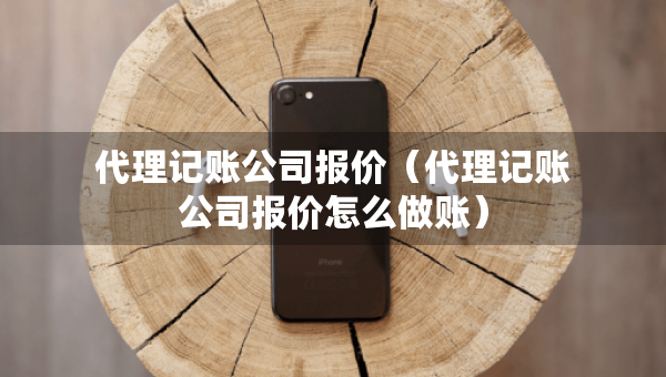 代理记账公司报价（代理记账公司报价怎么做账）