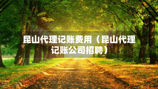 昆山代理记账费用（昆山代理记账公司招聘）