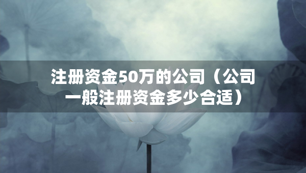 注册资金50万的公司(公司一般注册资金多少合适) 注册资金50万的公司(公司一般注册资金多少合适)