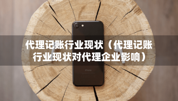 代理记账行业现状（代理记账行业现状对代理企业影响）