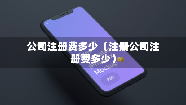 公司注册费多少（注册公司注册费多少）