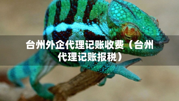 台州外企代理记账收费（台州代理记账报税）