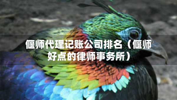偃师代理记账公司排名（偃师好点的律师事务所）