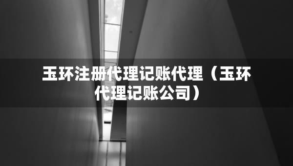 玉环注册代理记账代理（玉环代理记账公司）