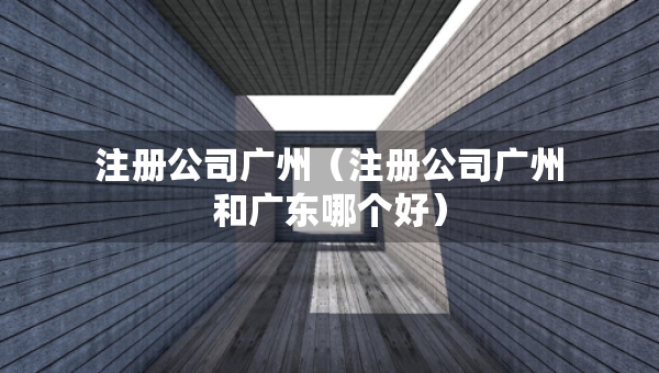 注册公司广州（注册公司广州和广东哪个好）
