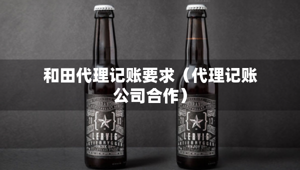 和田代理记账要求（代理记账公司合作）