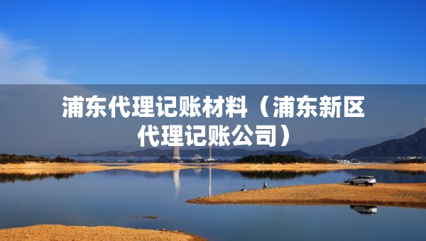 浦东代理记账材料（浦东新区代理记账公司）