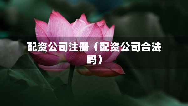 配资公司注册（配资公司合法吗）