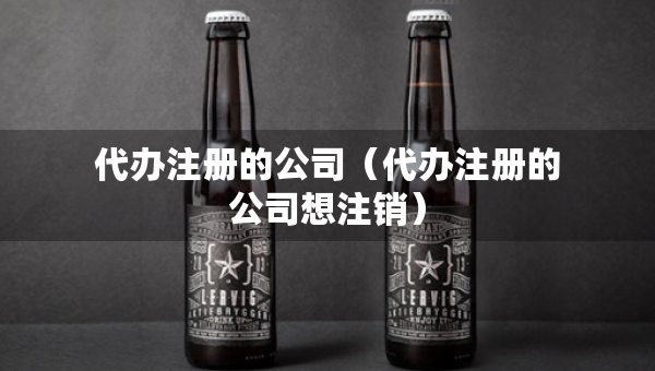 代办注册的公司（代办注册的公司想注销）