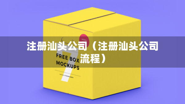注册汕头公司（注册汕头公司流程）