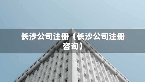 长沙公司注册（长沙公司注册咨询）