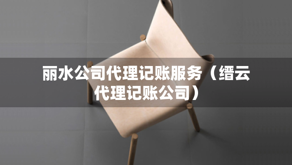 丽水公司代理记账服务（缙云代理记账公司）