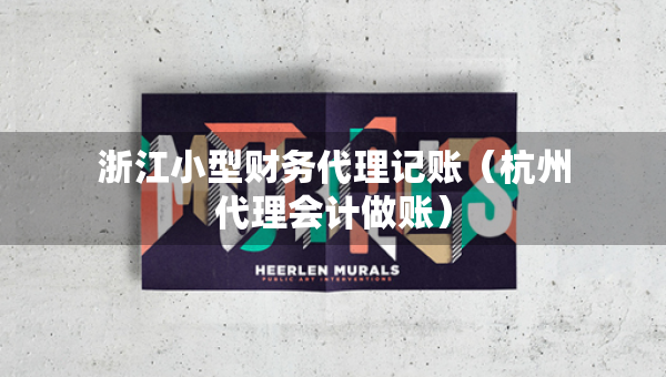浙江小型财务代理记账（杭州代理会计做账）