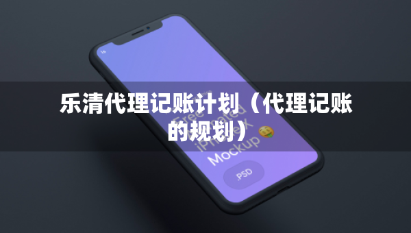 乐清代理记账计划（代理记账的规划）