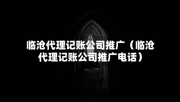 临沧代理记账公司推广（临沧代理记账公司推广电话）