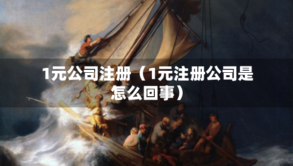 1元公司注册（1元注册公司是怎么回事）
