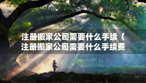 注册搬家公司需要什么手续（注册搬家公司需要什么手续费）