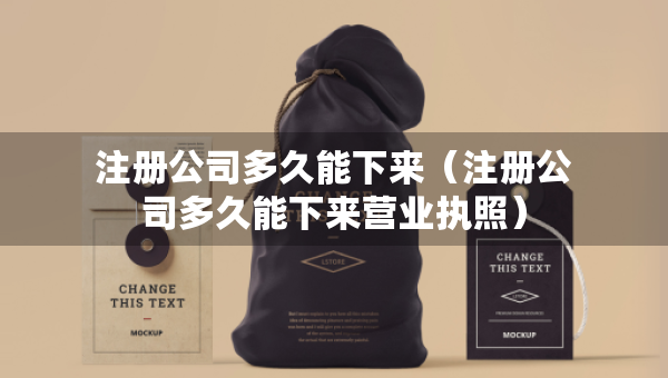 注册公司多久能下来（注册公司多久能下来营业执照）