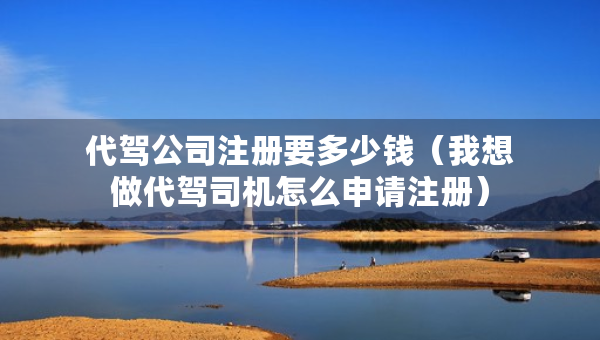 代驾公司注册要多少钱（我想做代驾司机怎么申请注册）