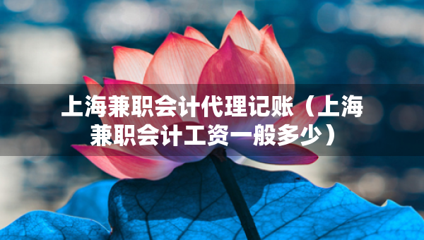 上海兼职会计代理记账（上海兼职会计工资一般多少）