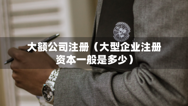 大额公司注册（大型企业注册资本一般是多少）
