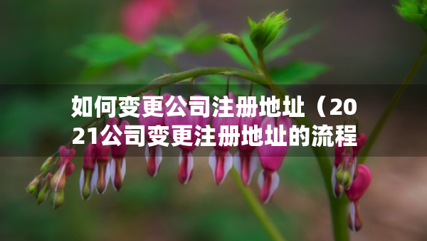 如何变更公司注册地址（2021公司变更注册地址的流程）