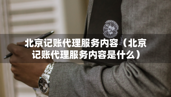 北京记账代理服务内容（北京记账代理服务内容是什么）